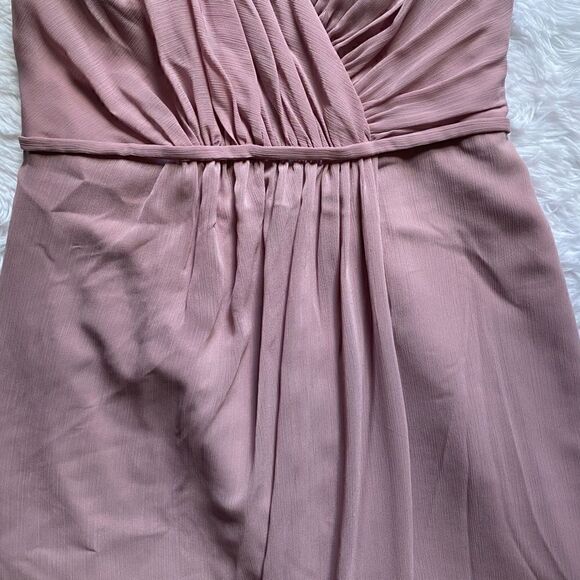 David’s Bridal Chiffon Tank Dress Maxi Maid of Honor Bridesmaid Wedding Formal 8 - Picture 9 of 15